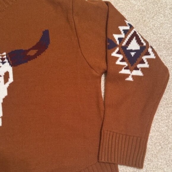 Wrangler Retro Knit Steer Head Western Sweater - Picture 7 of 12